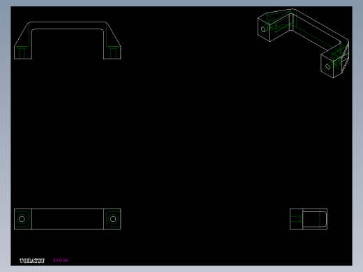 取手(塑膠)M.443-SH-2D多系列多零件图纸模型