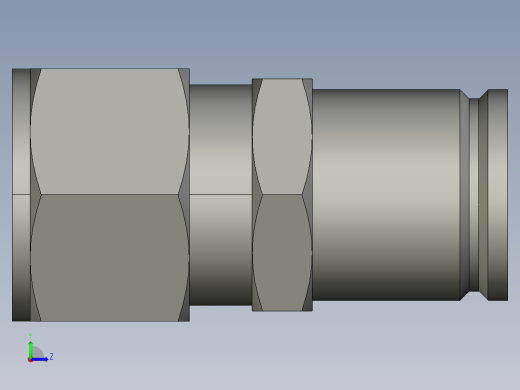 卡套式工业通用硬管接头20-16_trbu-s左视缩略图