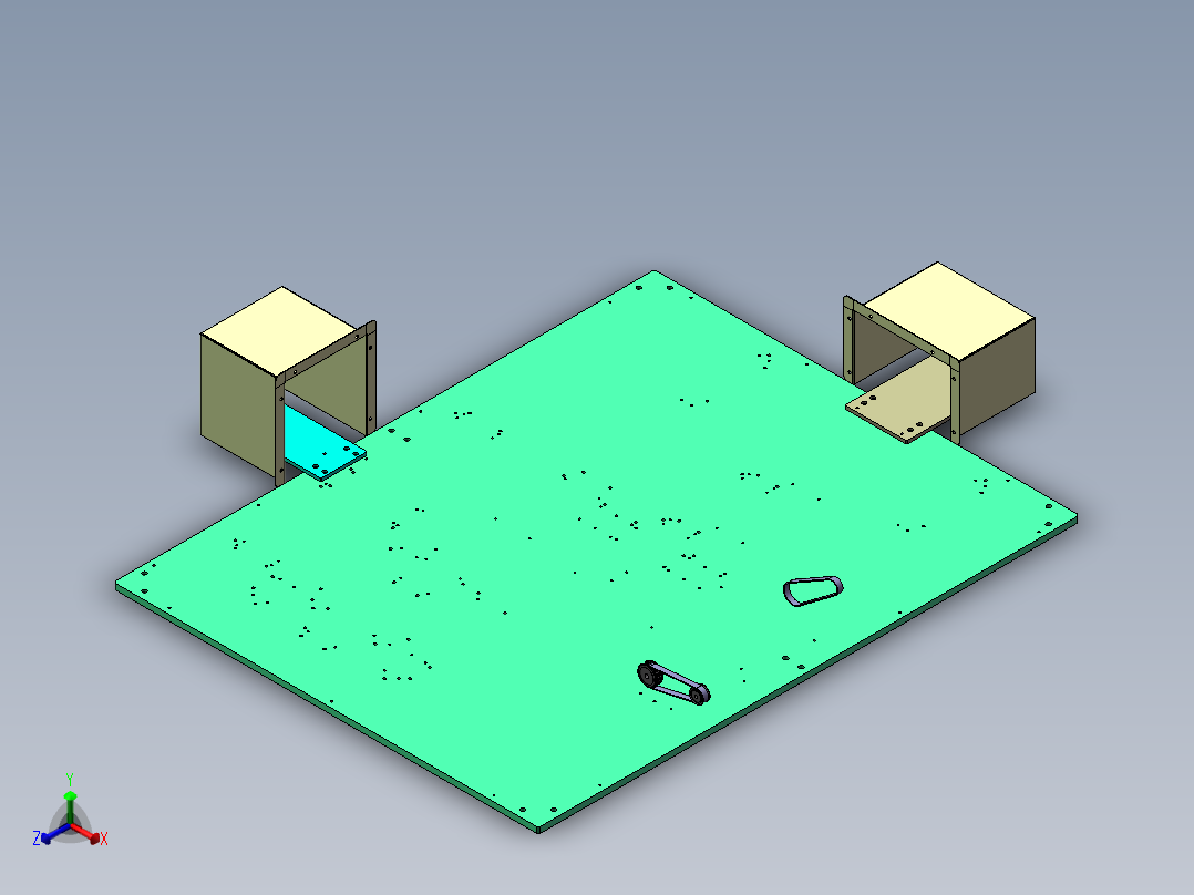 颗粒分料机组装自动机正等轴测图