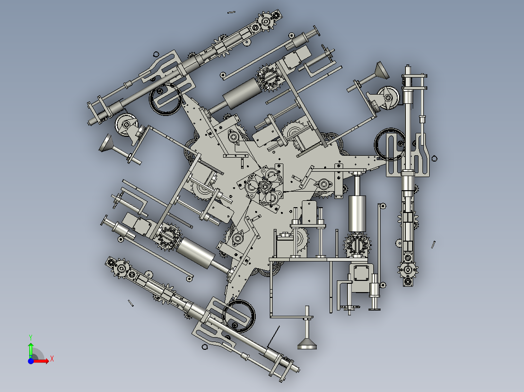 动力能源发电机前视图