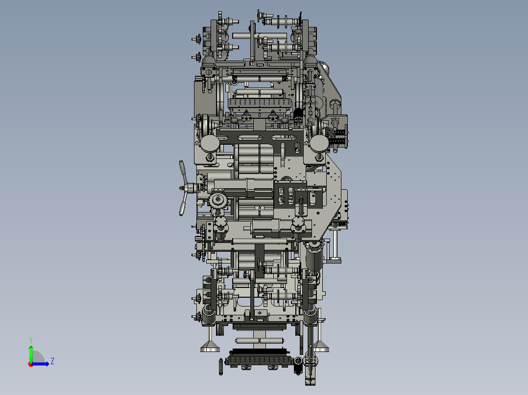 动力能源发电机左视图