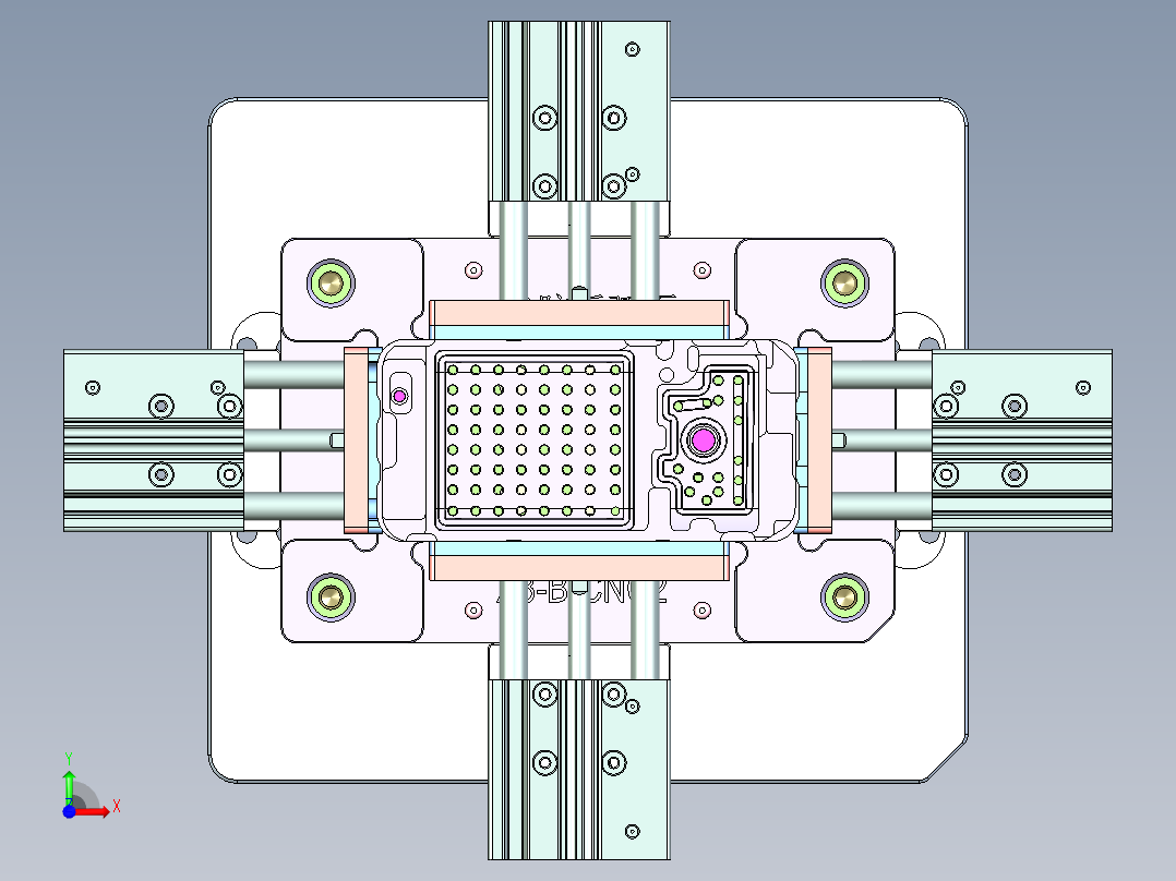 X3-B-CNC2笔记本CNC工装夹具三维模型-1009前视图