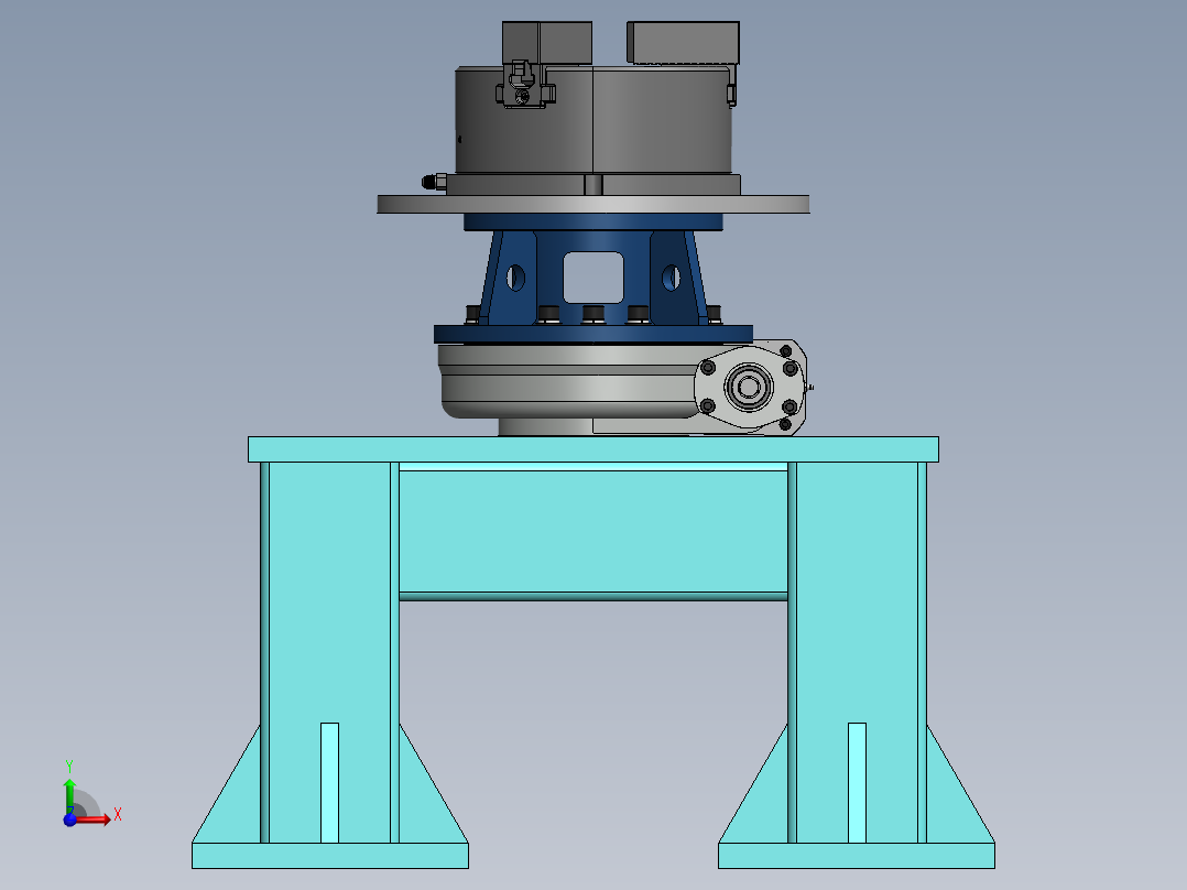 调整任意角度机器台sw18前视图