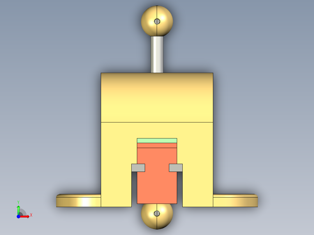 2023.02月-机用虎钳creo6.0前视图