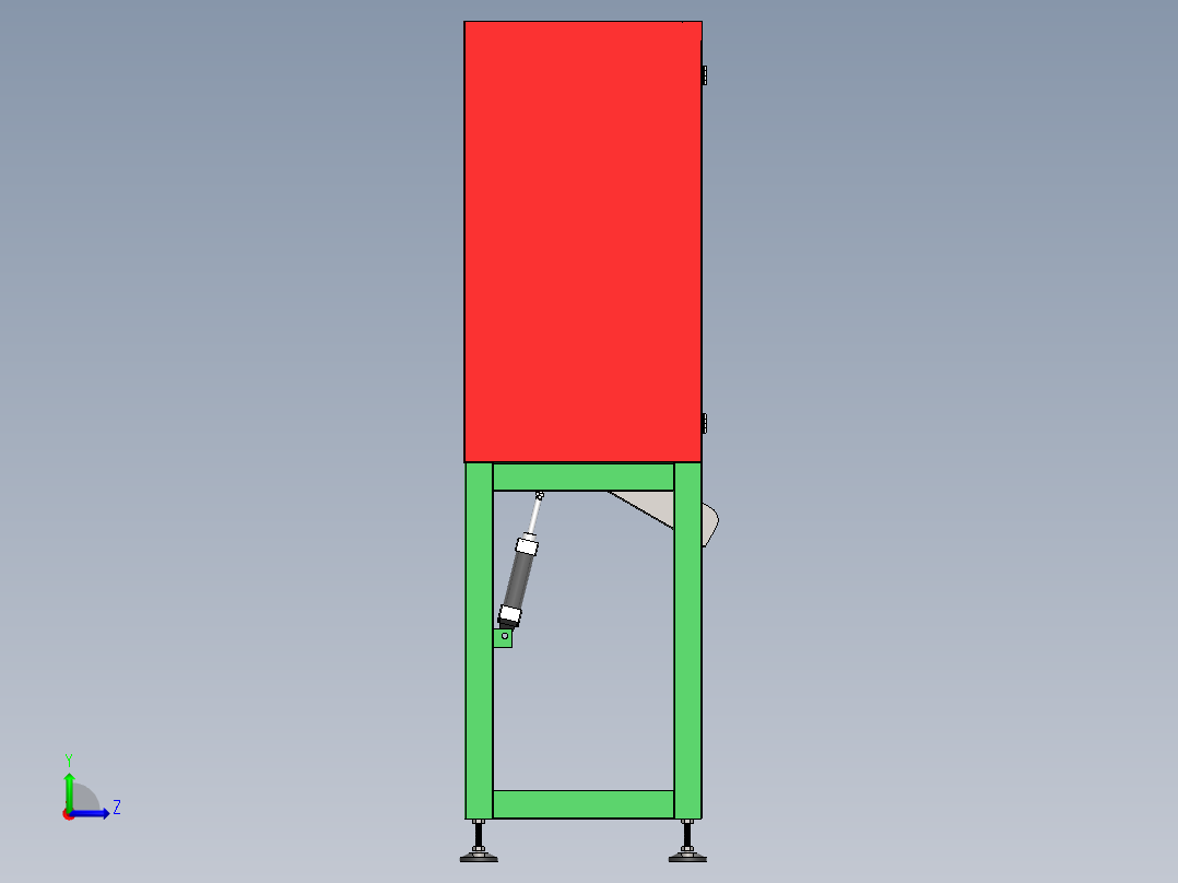 胶管裁管机sw18可编辑左视图