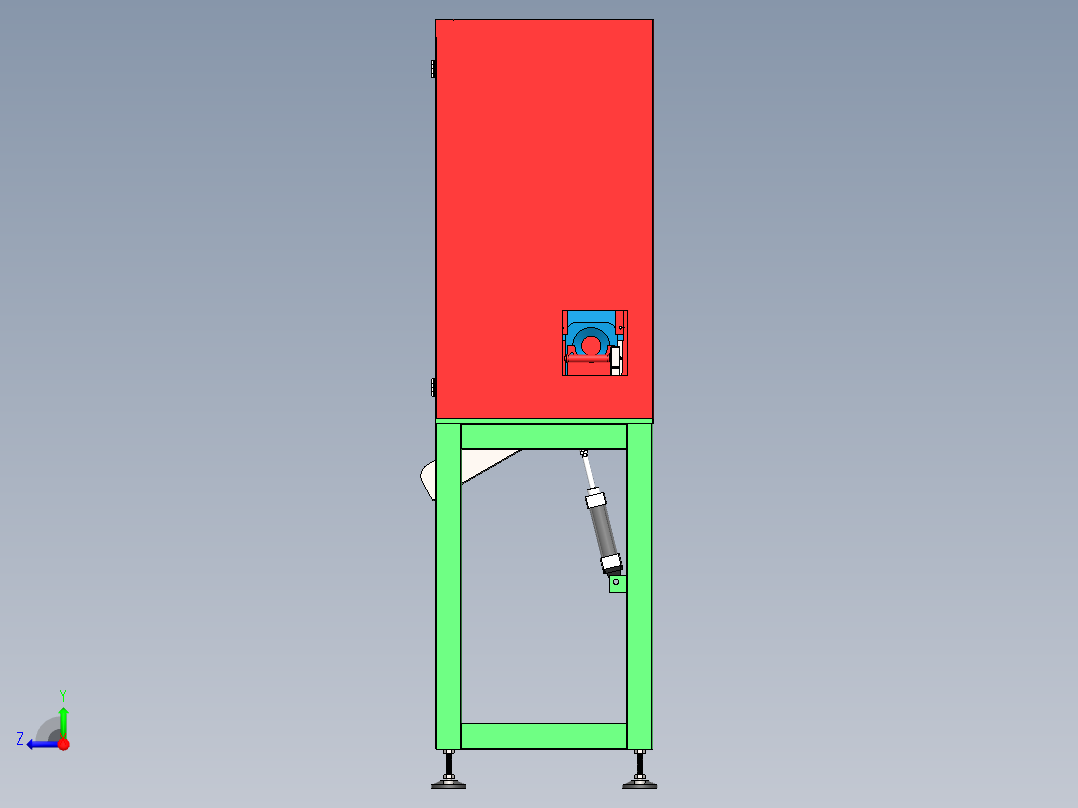 胶管裁管机sw18可编辑右视图