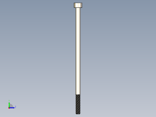 Screw_DIN_912_M6x130_A2.STEP公制内六角螺钉左视缩略图