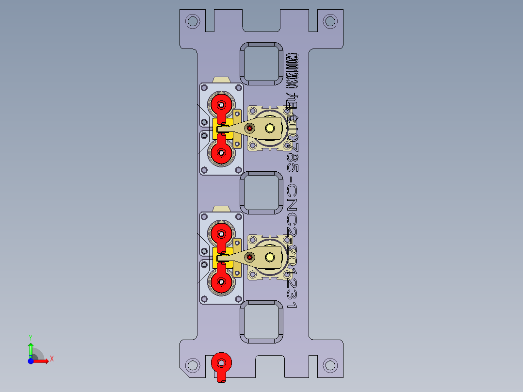 旭创0785-小件CNC工装夹具三维模型CNC2-201231前视图