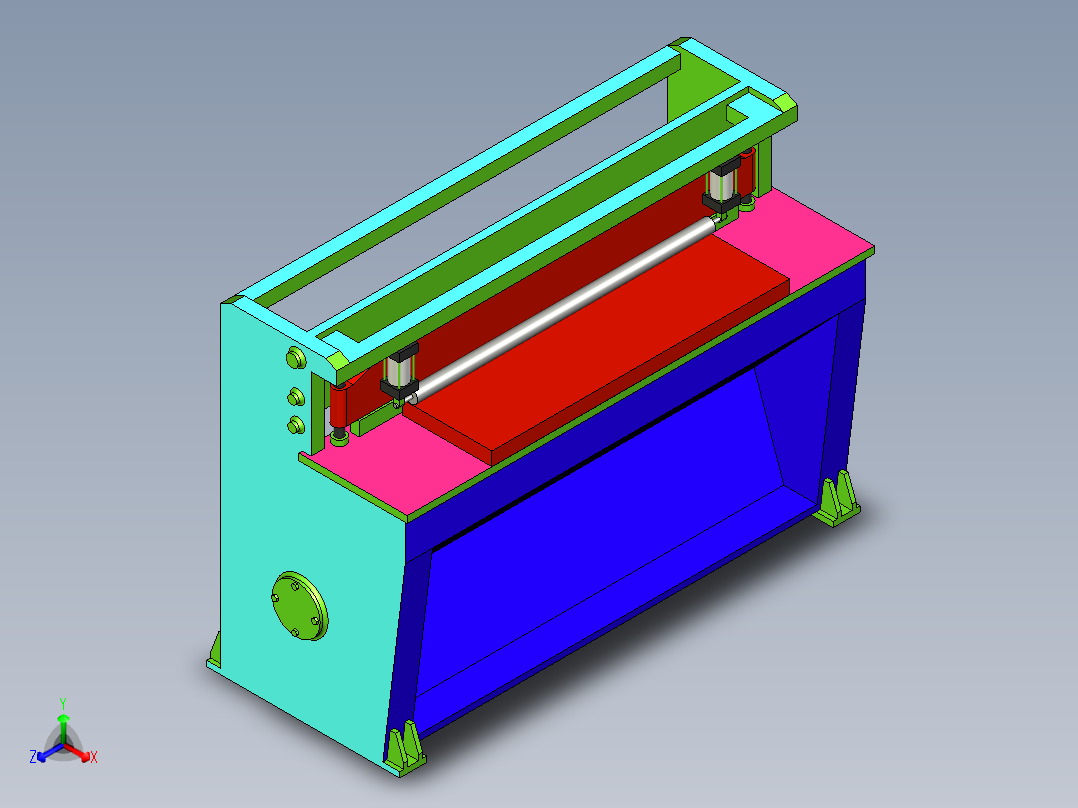 剪板机设备主视图