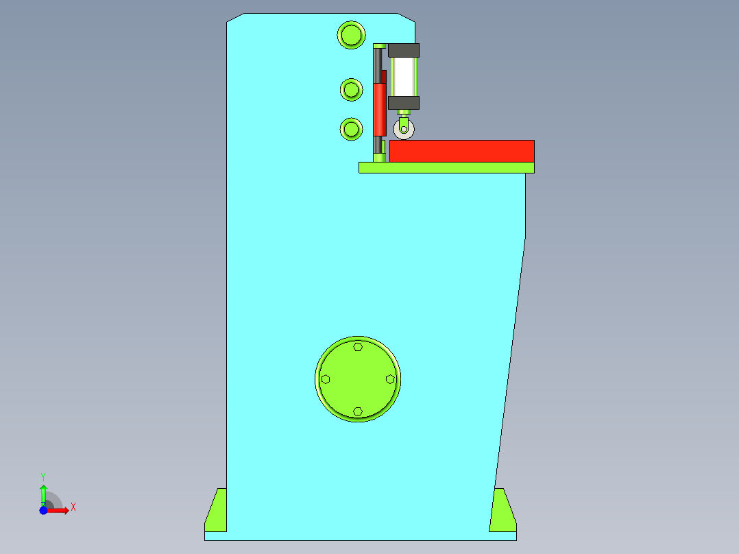 剪板机设备前视图