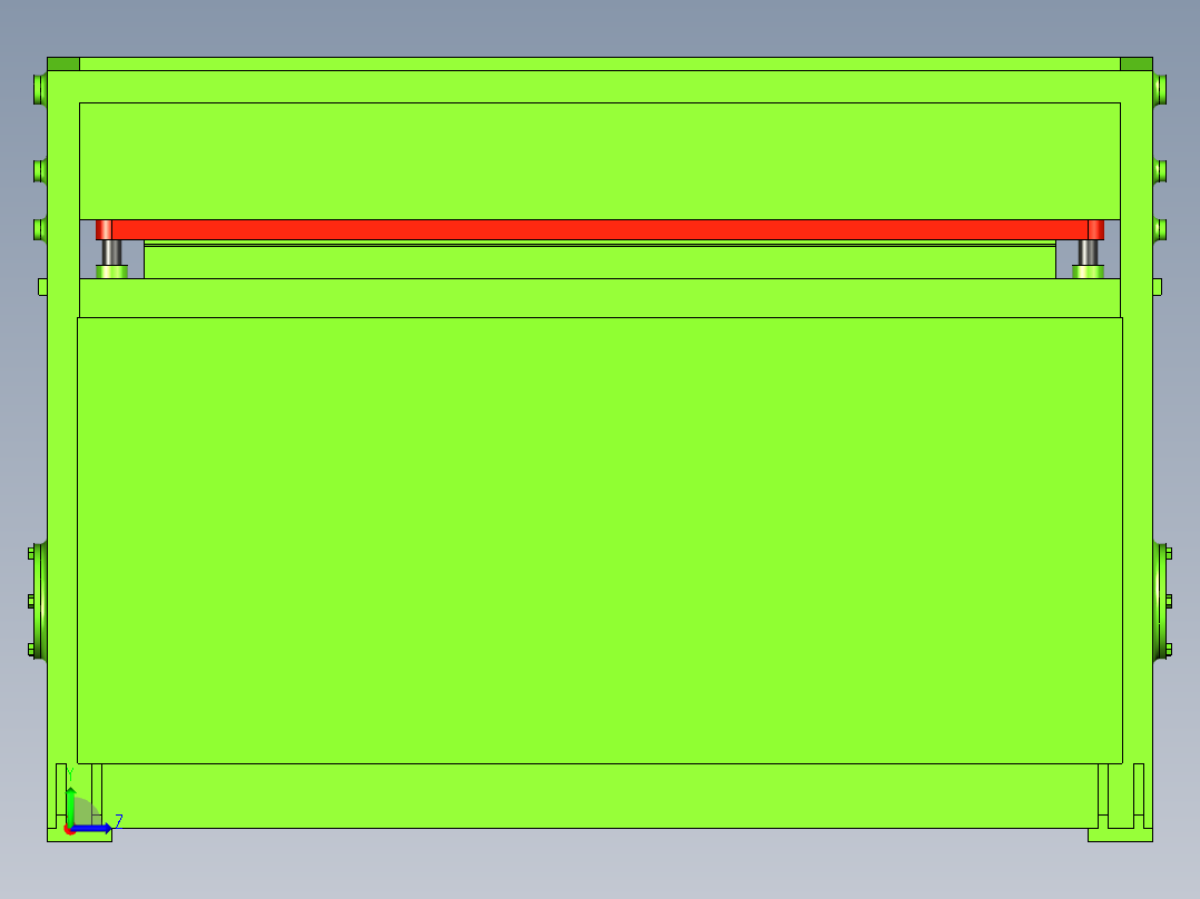 剪板机设备左视图