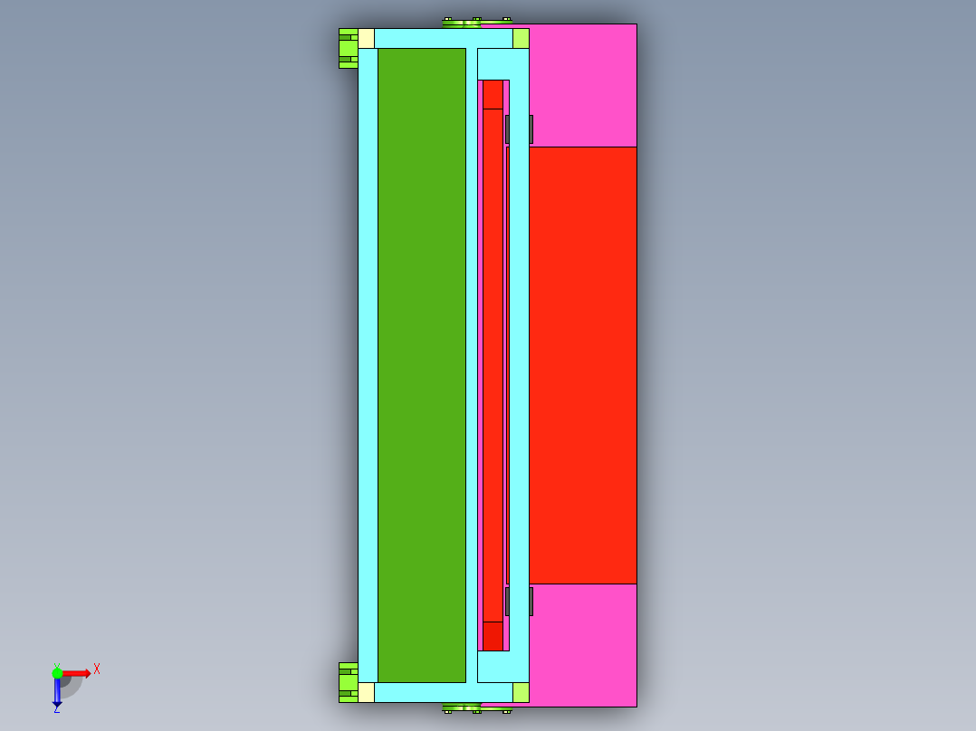 剪板机设备俯视图