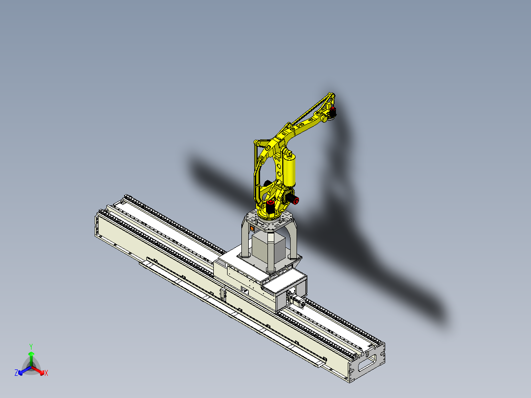 焊接机器人地轨