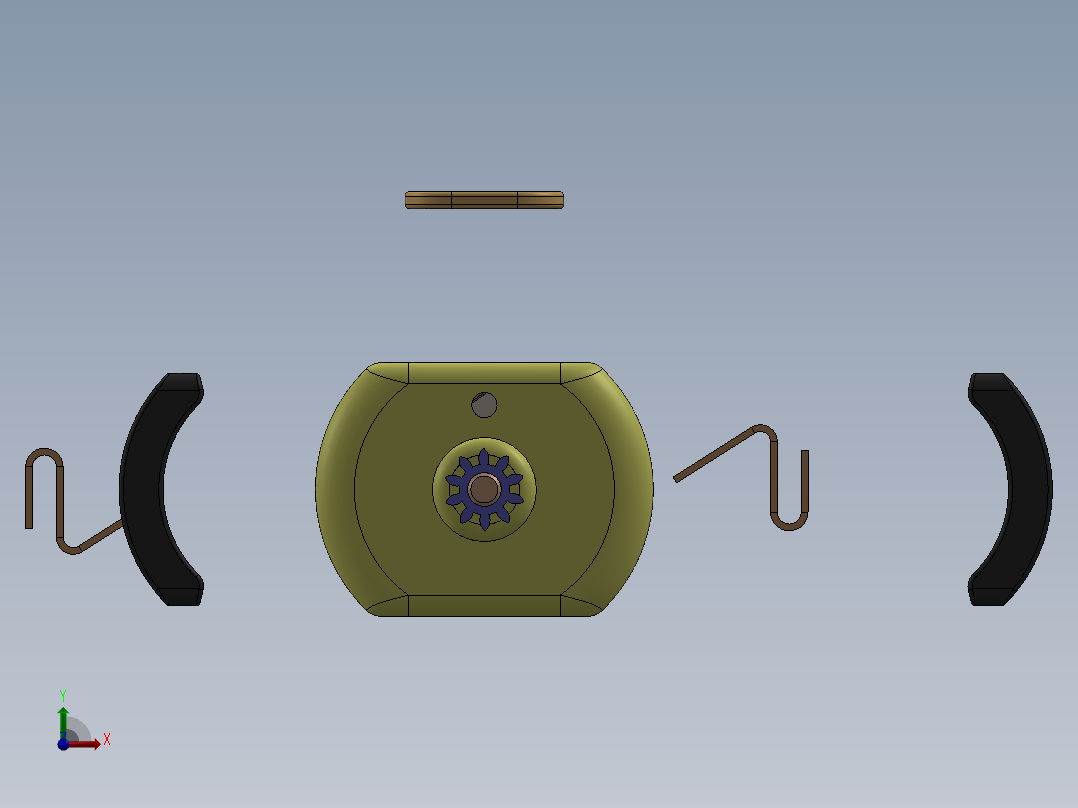 直流电机、电机(24)前视图