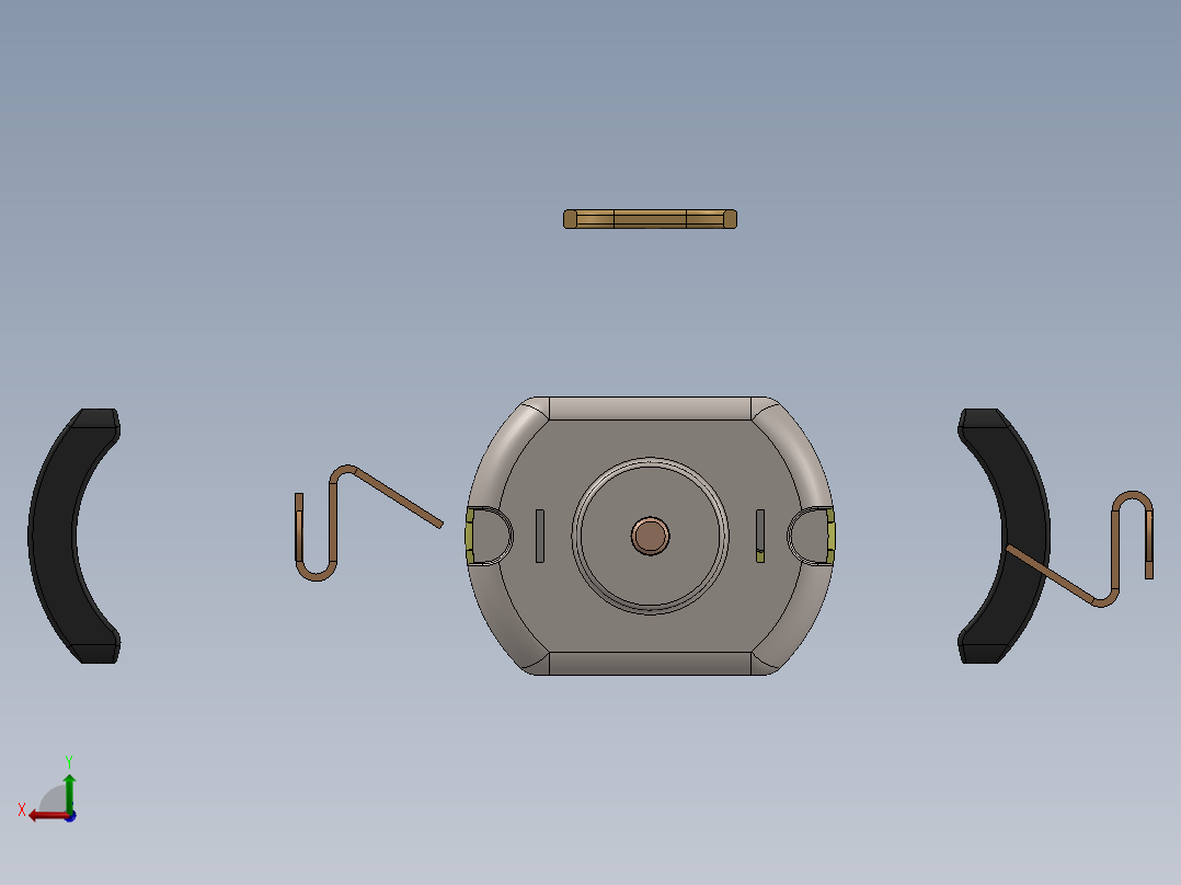 直流电机、电机(24)后视图