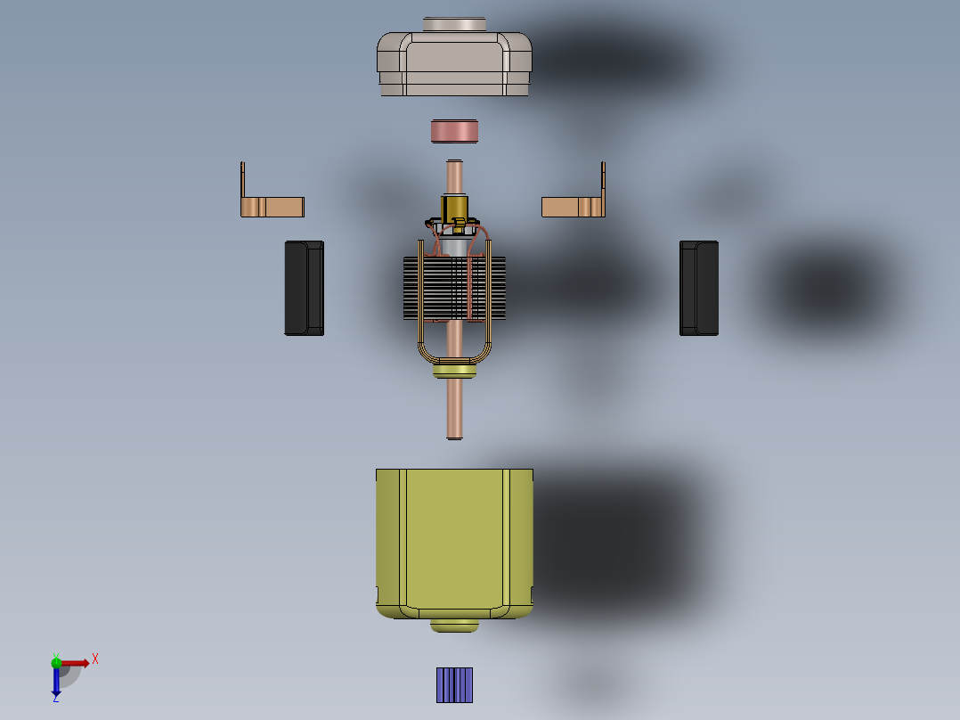 直流电机、电机(24)俯视图