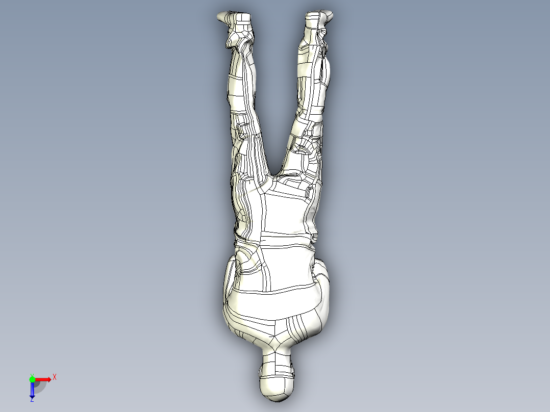 人体模型(123)俯视图