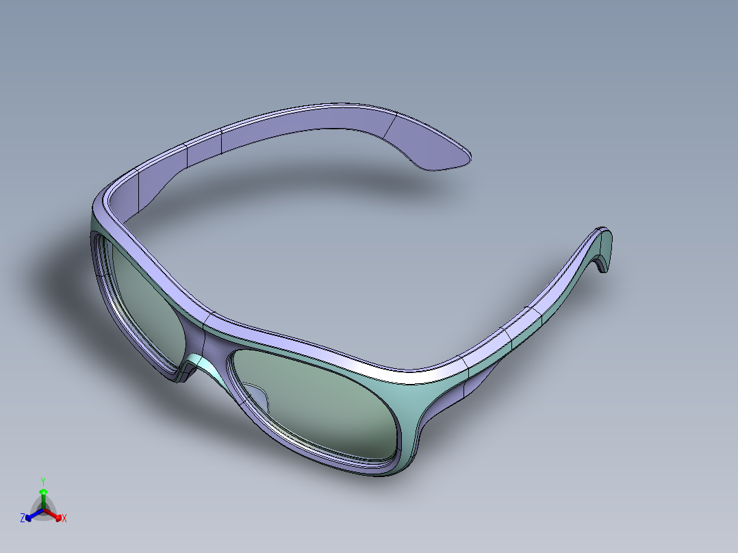 眼镜、墨镜(50)正等轴测图