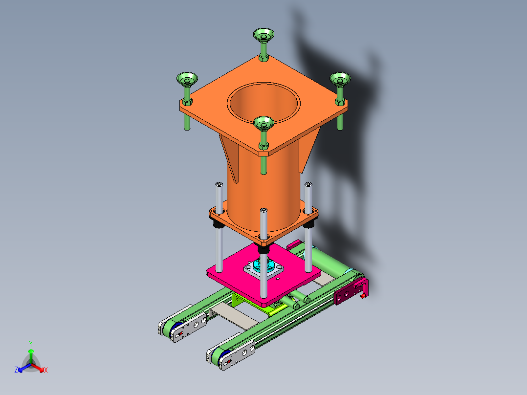 顶升旋转皮带线