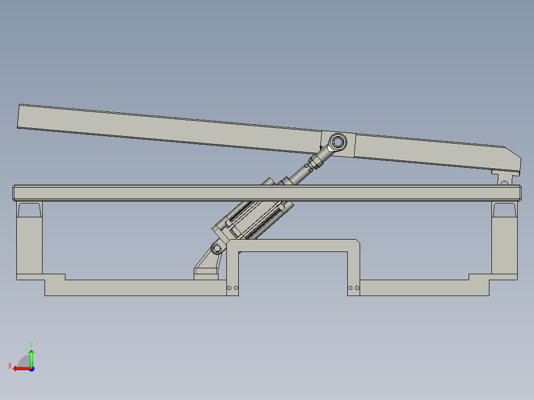 SE80x50气缸顶升组件1V2后视图