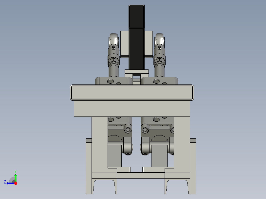 SE80x50气缸顶升组件1V2右视图