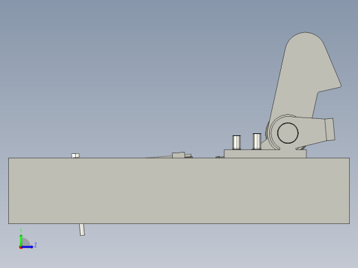 轻便可折叠携带的阻车器左视缩略图