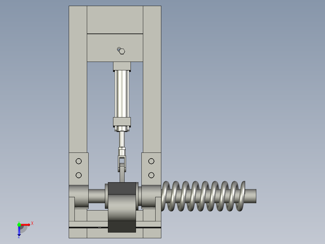 轻便可折叠携带的阻车器俯视图