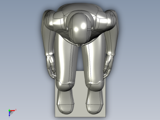 人体-坐姿1俯视缩略图