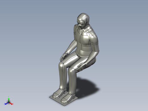 人体-坐姿1正等轴测缩略图