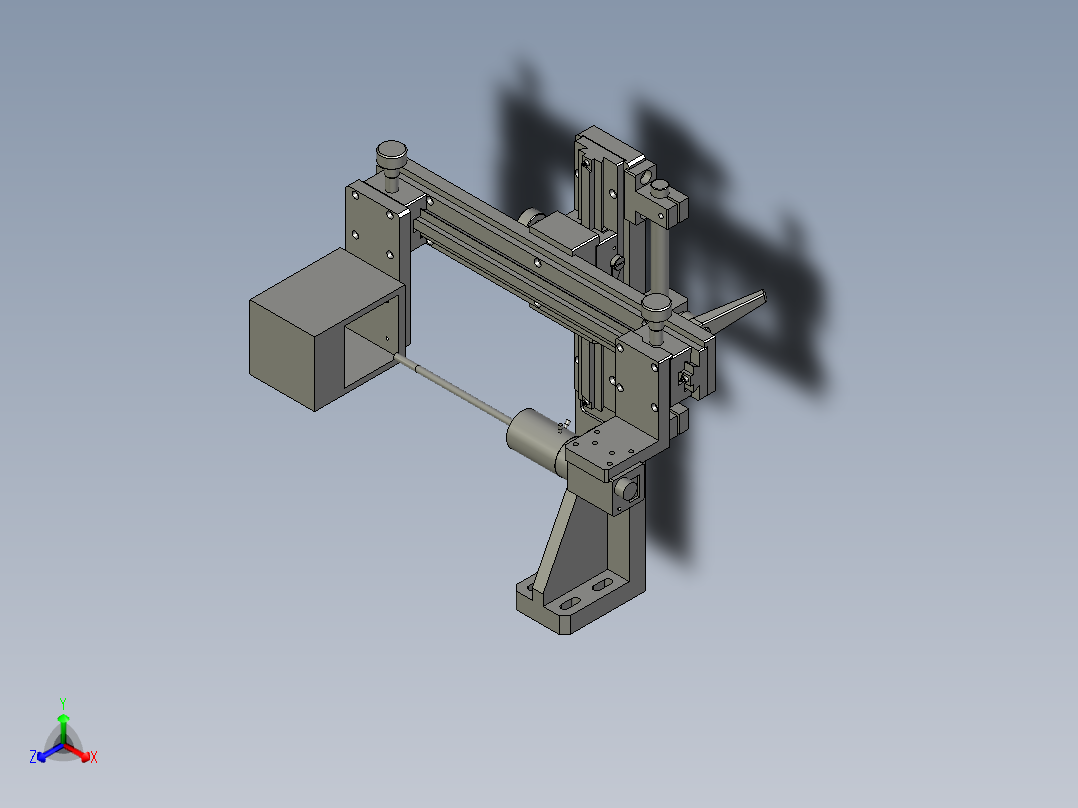 LXYC-BOSS0200端面拍照机构A面正等轴测图