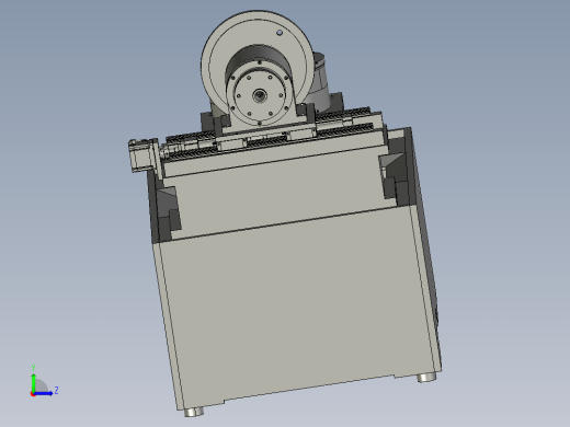 五轴结构的车铣机床左视缩略图