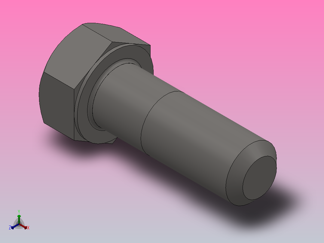 履带式推土机 履带螺栓_M12×1.5×34主视图