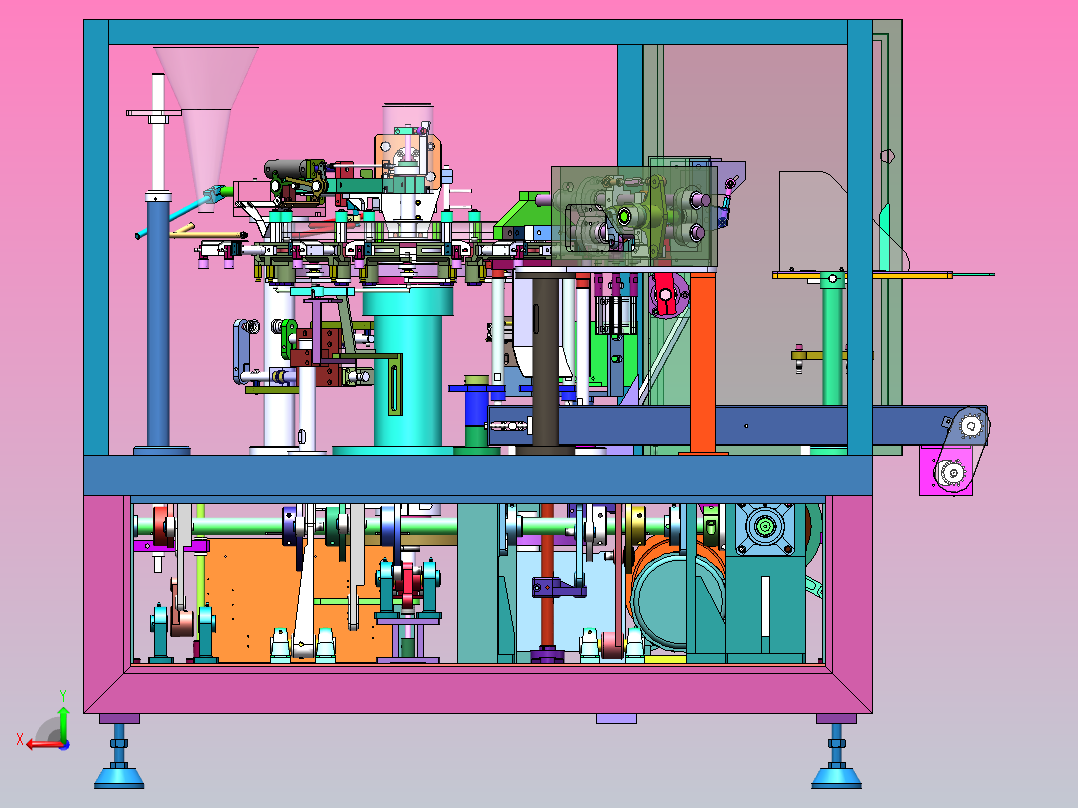 ZY21672 全自动给袋式包装机后视图