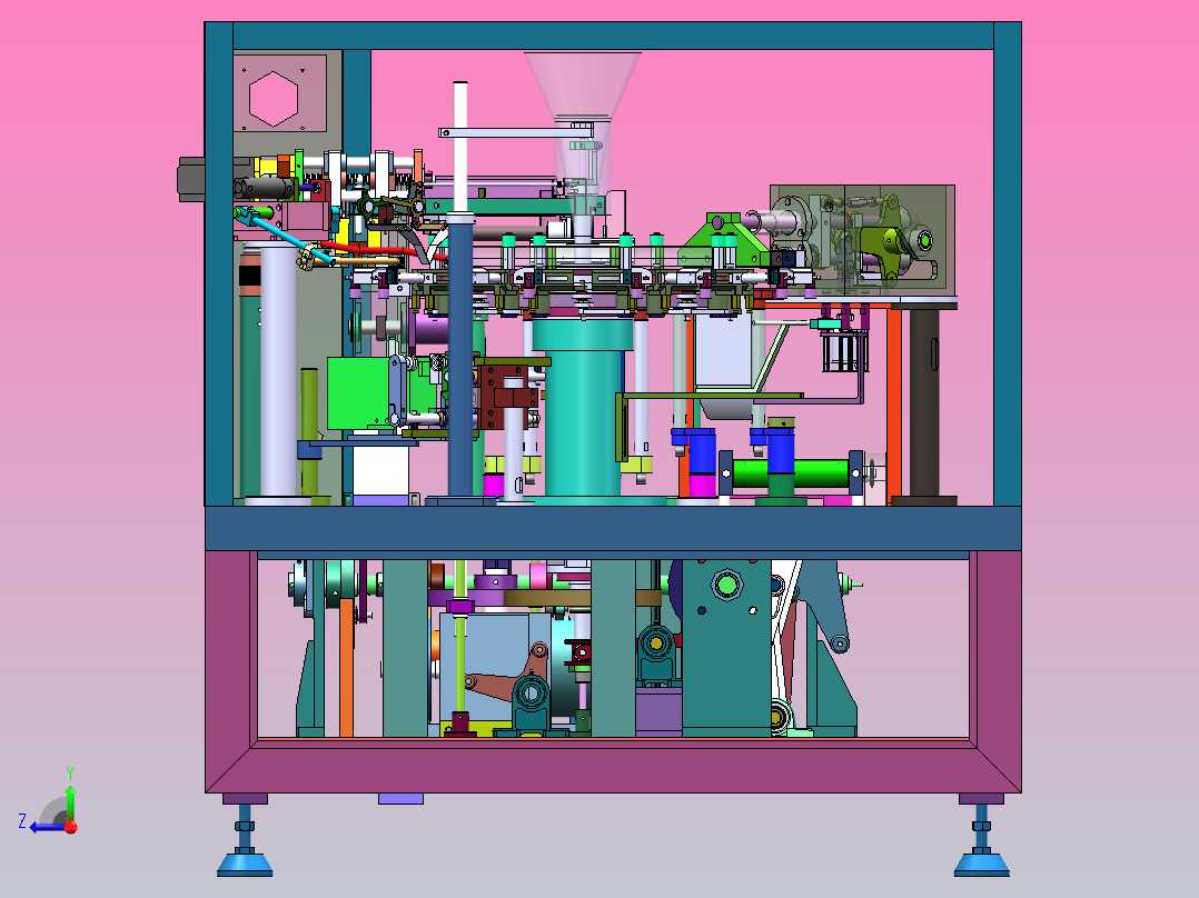 ZY21672 全自动给袋式包装机右视图