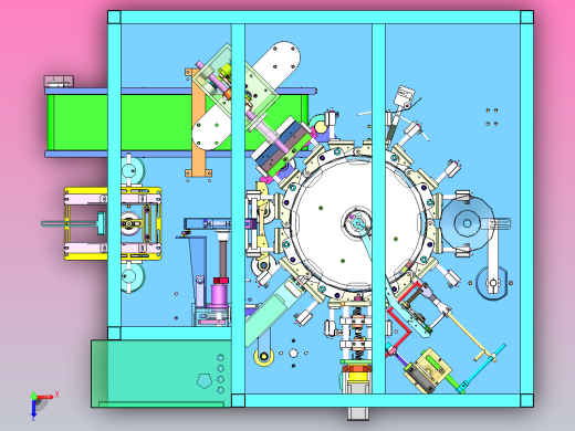 ZY21672 全自动给袋式包装机俯视缩略图