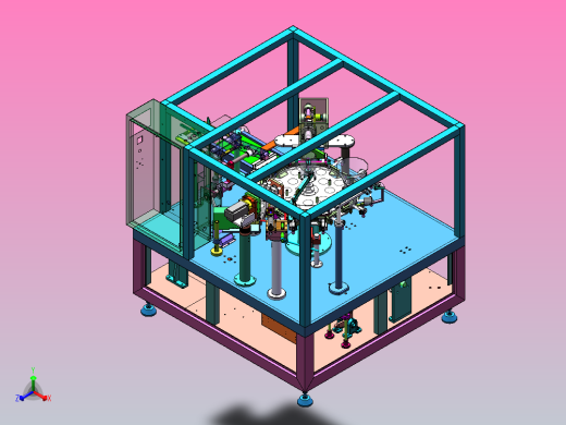 ZY21672 全自动给袋式包装机正等轴测缩略图