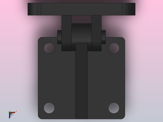 双悬耳座CDD[200]气缸附件俯视缩略图