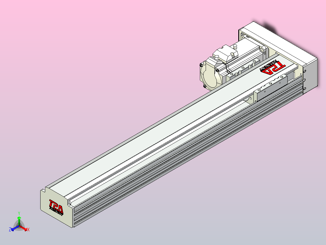 日规模组半封闭丝杆TPA-HNR-85D-1610-L450-MR-C-P20-N3正等轴测图