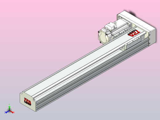 日规模组半封闭丝杆TPA-HNR-85D-1610-L450-MR-C-P20-N3正等轴测缩略图
