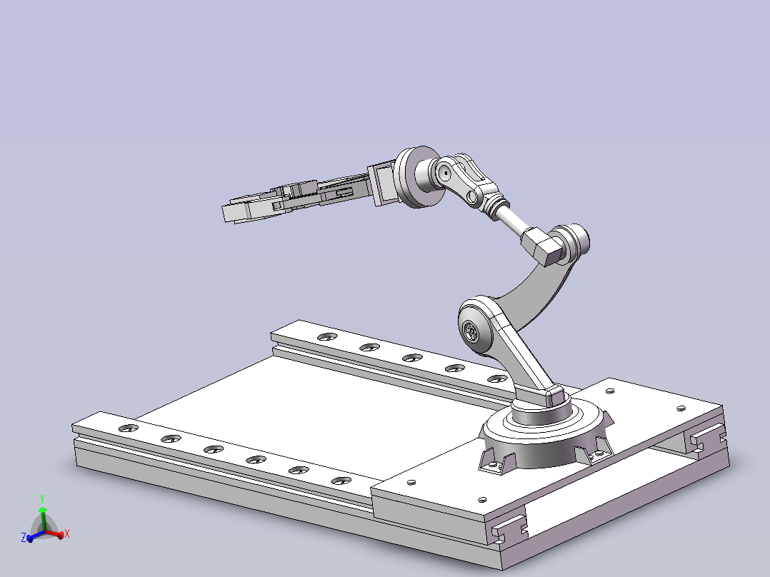 可移动工业机器人主视图