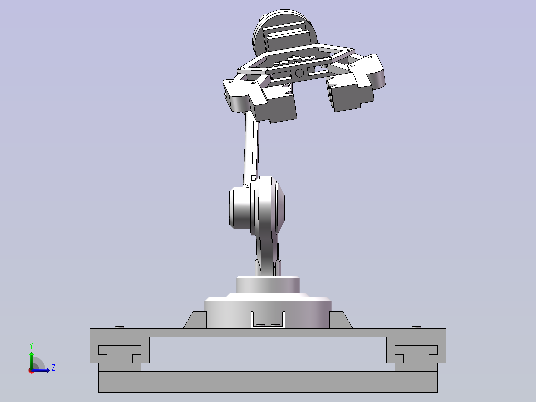 可移动工业机器人左视图