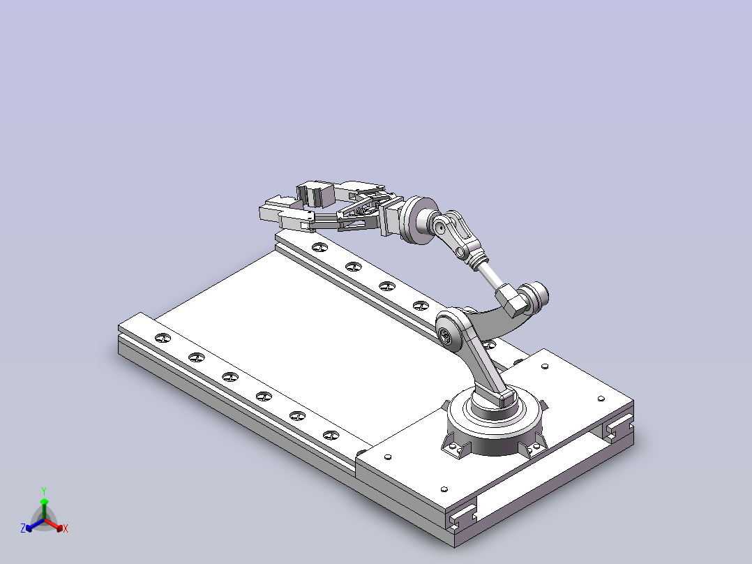 可移动工业机器人正等轴测图