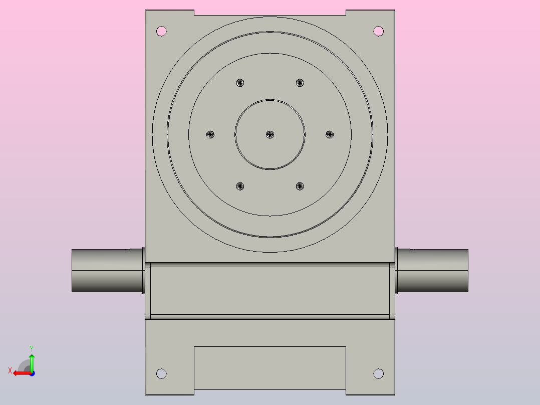 250DF法兰系列凸轮分割器[250DF]后视图