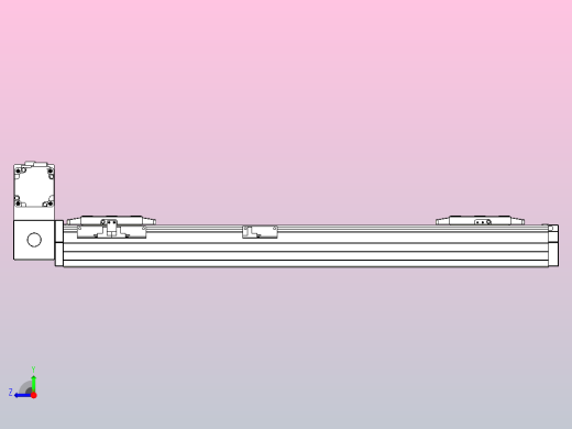 皮带直线轴双滑块型TPA-GCBS-80-P60-L200-LU-M20-N3右视缩略图