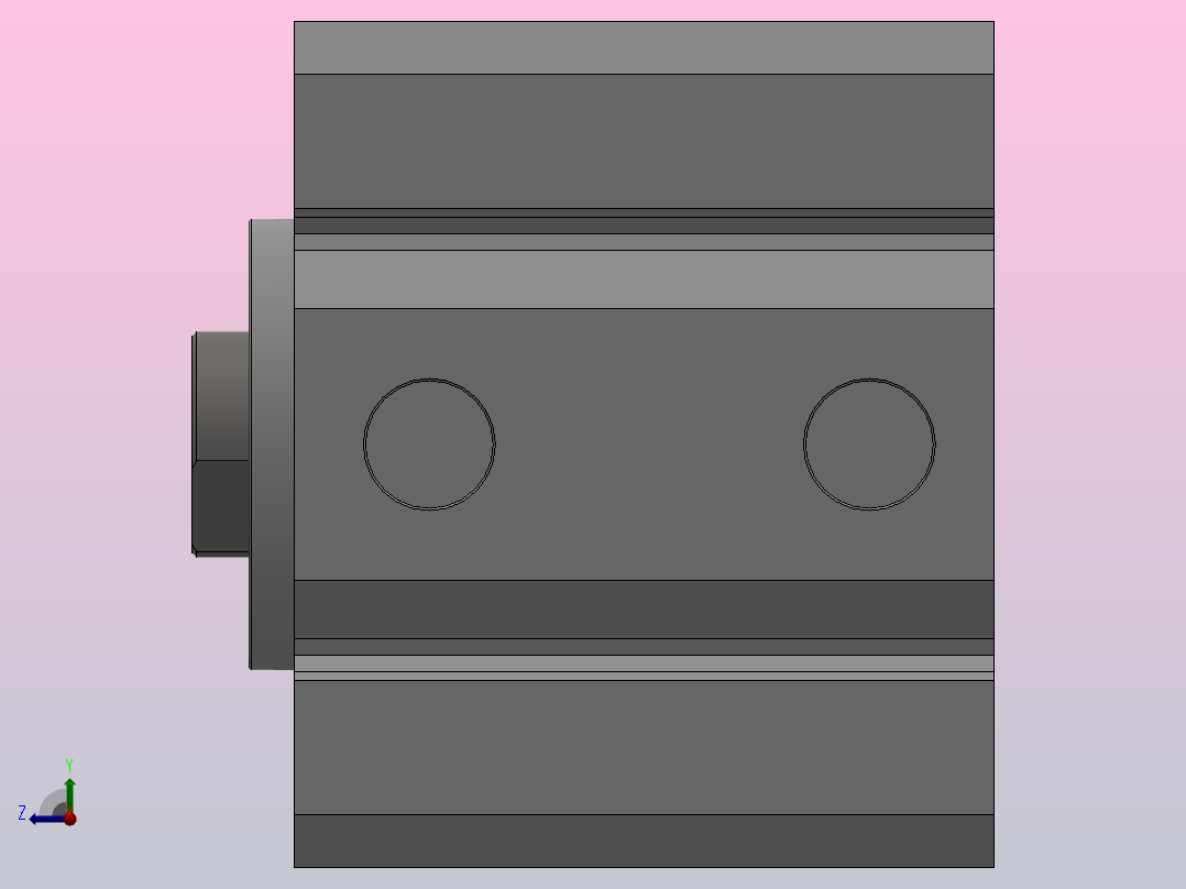 SDA超薄气缸系列SDA 63×30右视图
