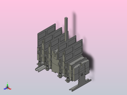 HH15-125_4QSA 4P隔离开关熔断器组三维模型202103
