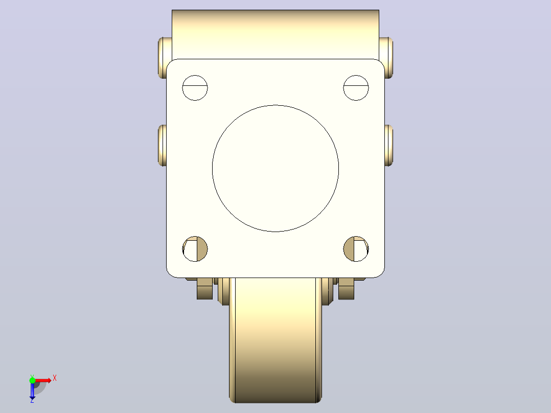 脚轮J-CVB01-D130-UL-65俯视图