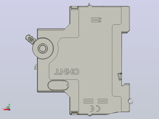 AX-X1H辅助触头三维模型202404后视缩略图