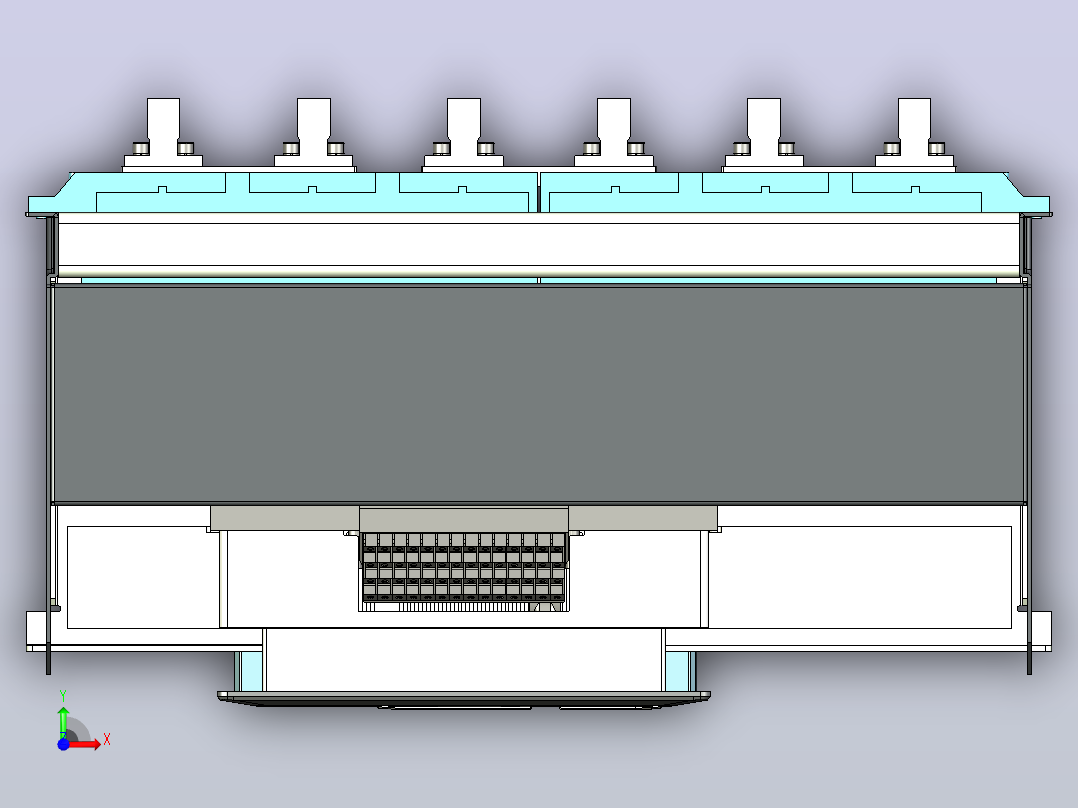 NA8-7500 4000A-5000A 3P 抽屉式 垂直接线+门框202409前视图