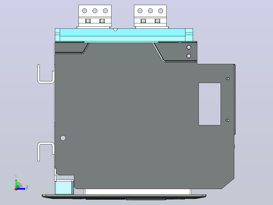 NA8-7500 4000A-5000A 3P 抽屉式 垂直接线+门框202409左视图